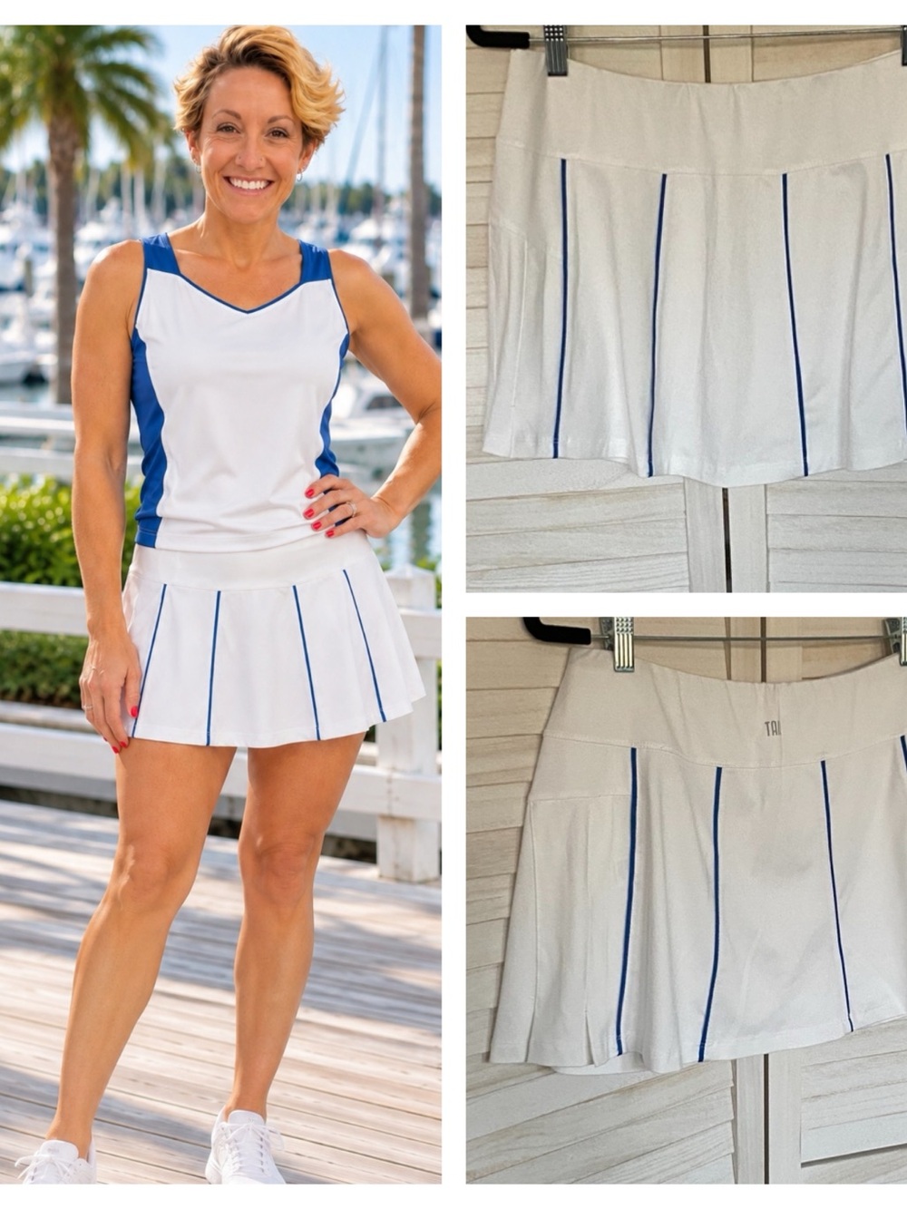 Tail White Athletic Activewear Skirt/Skort SZ L Sporty